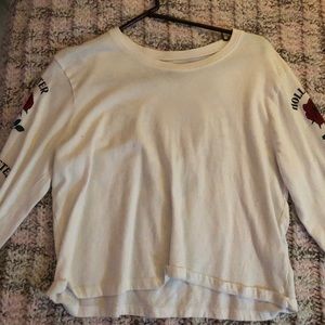 Hollister long sleeve crop top